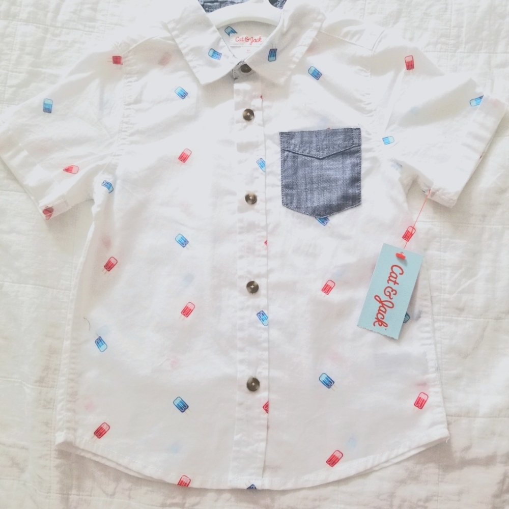 Boys Cat & Jack Short Sleeve Shirt